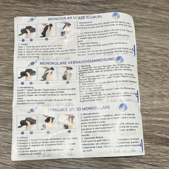 Green Monocular Telescope with Tripod - Picture 4 of 6